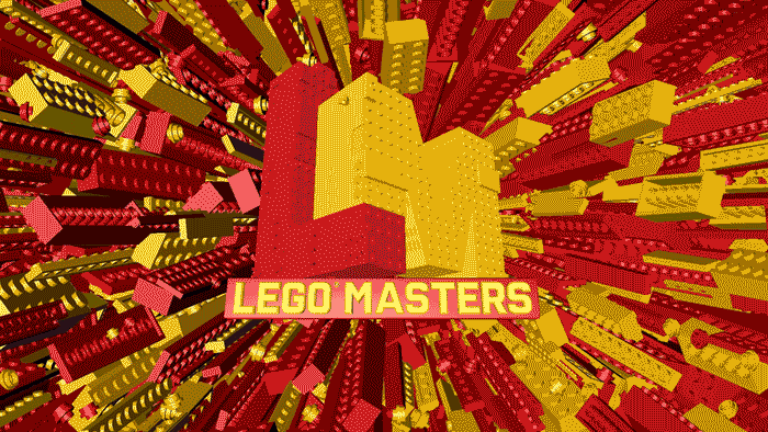 lego masters logo made out of lego bricks